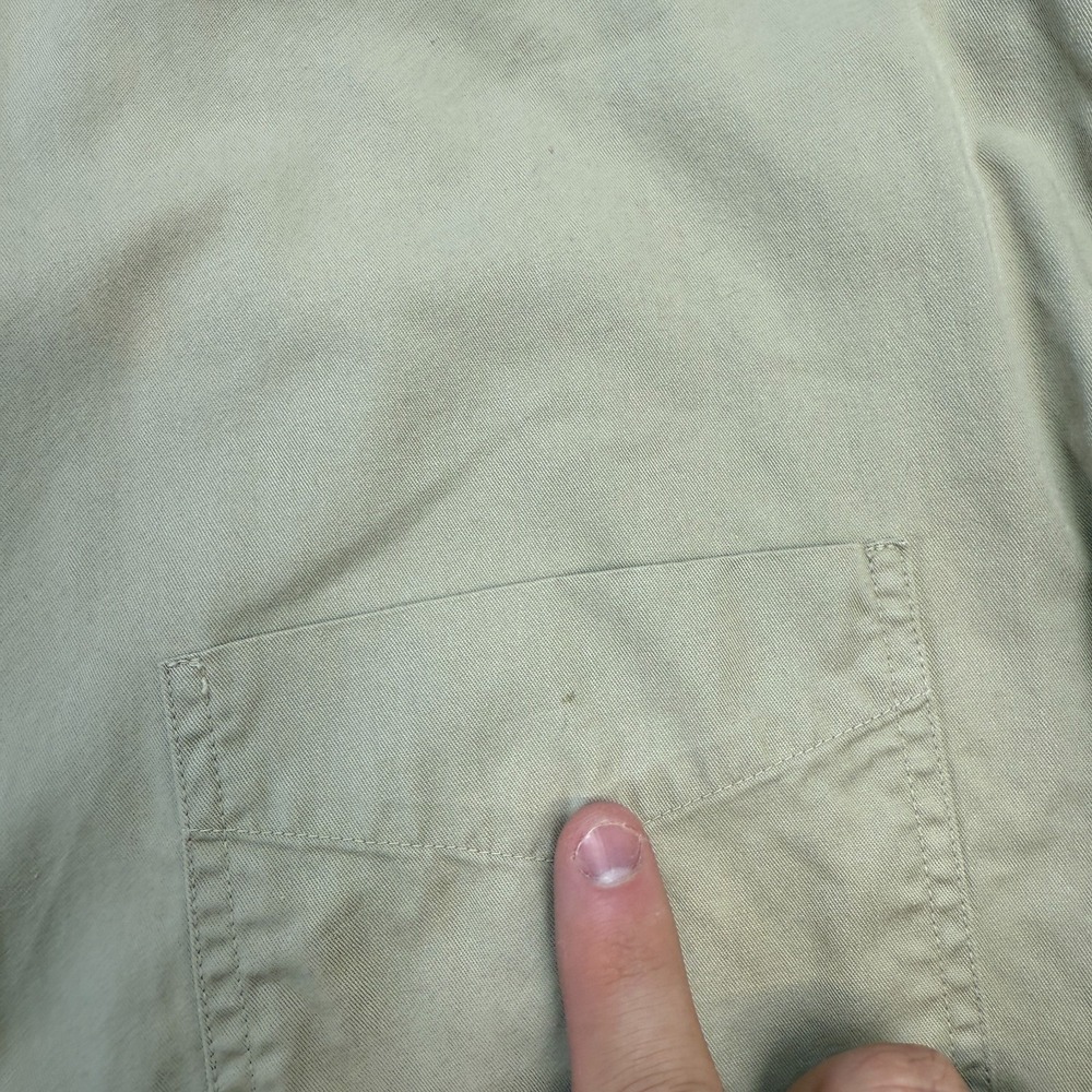 Brooks Brothers Shirt Mens 2XL Beige Khaki Twill 346 Button Down Classic Casual - Picture 4 of 8